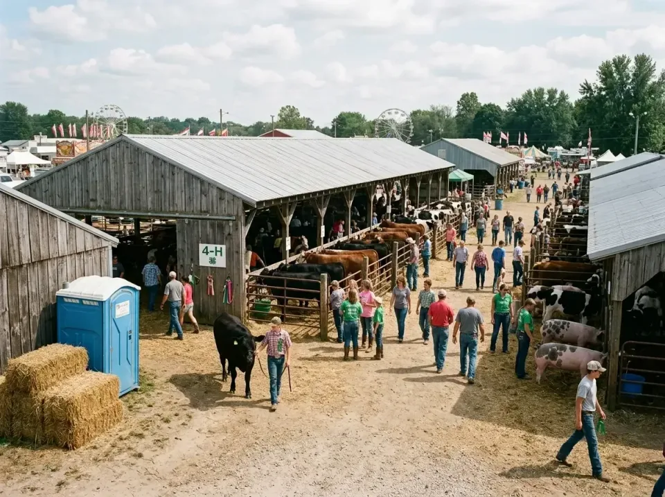 county-fairground-livestock-sh-006 — trusted local provider team, Budget Porta Potty / Portable Toilet / Porta John / Port-a…