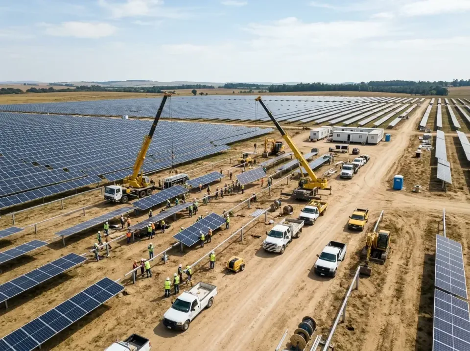 solar-panel-farm-installation-008 — completed project, Budget Porta Potty / Portable Toilet / Porta John / Port-a-Loo in Uni…